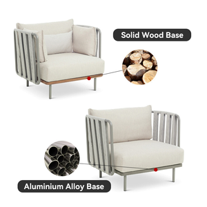Ensemble <span class=keywords><strong>de</strong></span> canapés <span class=keywords><strong>en</strong></span> bois au design moderne, meubles d'extérieur pour <span class=keywords><strong>jardin</strong></span>, balcon, terrasse et hôtel - canapé <span class=keywords><strong>de</strong></span> <span class=keywords><strong>salon</strong></span> durable et imperméable - Product Image 4