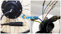 Câble d'extension de moteur de vélo électrique DREAM-START, connecteur étanche 9 broches
