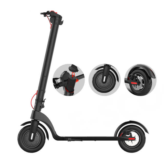 Classic X7 Adult Folding Electric Scooter 2-Wheel 8.5-Inch Aluminum Alloy Design 36V Lithium 350W Brushless Motor Disc Brake
