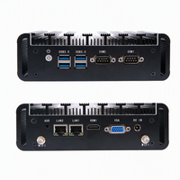 Ordinateur industriel mini sans ventilateur, Intel Core I5, double LAN, ports COM, Windows, Linux, ordinateur industriel embarqué