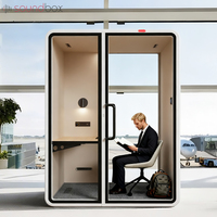 Cabine Acoustique Professionnelle OEM ODM, Superbe Isolation Phonique, Cabine Silencieuse de Luxe pour Réunions de Bureau et Travail