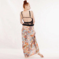 Robe Kimono Élégante Une Pièce pour Vacances à Hawaï, Grande Taille Femme, Tenue de Plage Brésilienne, Maillot de Bain Bohème Imprimé Extensible Séchage Rapide