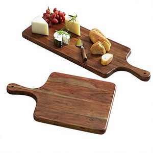 Planche à découper rectangulaire en bois, antidérapante, légère, écologique, compatible lave-vaisselle, épaisseur 2 cm, grande taille, pour la cuisine - Product Image 6