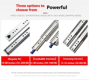 Inch bóng mang Ngăn kéo trượt đường sắt 16kg tải đánh giá correderas Para cajones - Product Image 5