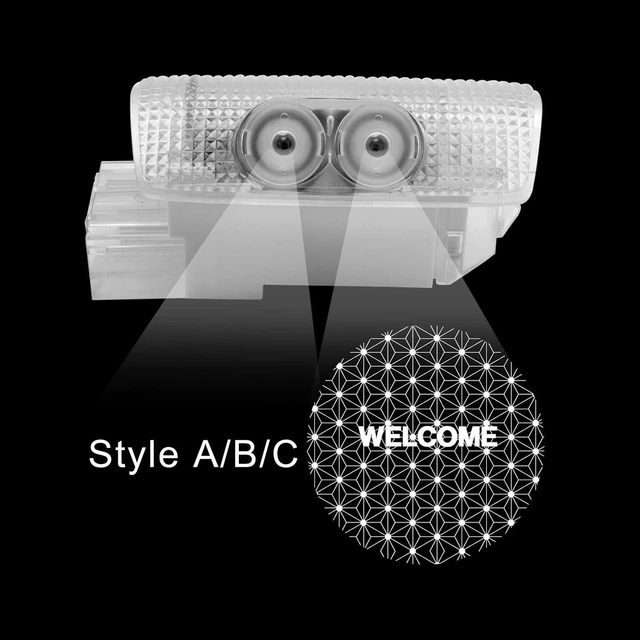 Dual Lens Dynamic Welcome Door Light HD LED Projector Lights for New for Lexus ES IS LX RX GS GX LC RC UX LS Cars
