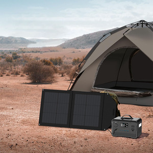 פאנל סולארי נייד 100W 200W 300W, גנרטור סולארי, פאנל סולארי מתקפל, מטען סולארי עם DC, תואם ל- Jackery/EcoFlow/<span class=keywords><strong>Bluetti</strong></span> - Product Image 1