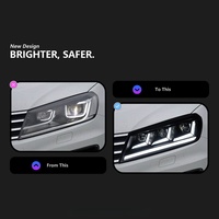 Phare avant pour VW Touareg 2016-2018, entièrement à LED, avec feux de jour et feux de route/croisement