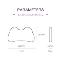 Oreiller en mousse à mémoire de forme en forme d'ours Lianda OEM/ODM MB-018 pour enfants avec logo personnalisé, housse en coton polyester, soutien du cou