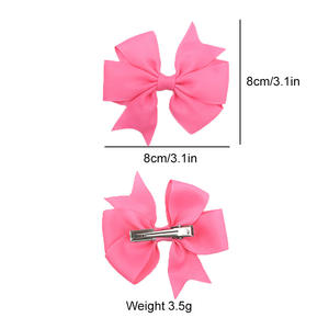 IFOND Barrettes à cheveux princesse colorées et unies, adaptées à un usage quotidien par les enfants de 3 à 10 ans - Product Image 3
