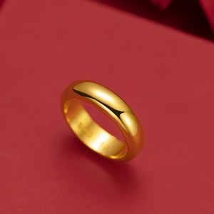 DAIHE-anillo de oro de 24 quilates para amantes, sortija de compromiso para hombre y mujer, <span class=keywords><strong>accesorios</strong></span> de oro de Dubái, gran oferta, 2023 - Product Image 3