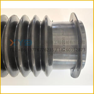 Cache-poussière de châssis pour niveleuse XCMG GR1803/215/2153 avec tuyau en caoutchouc ondulé télescopique – Pièces de construction d'origine - Product Image 3