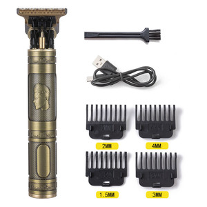 Tagliacapelli e Regolabarba Professionale per Uomo, Rasoio Elettrico <span class=keywords><strong>con</strong></span> Lama a T, Tosatrice per Taglio Capelli, <span class=keywords><strong>Baffi</strong></span> e Viso - Product Image 4