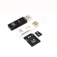 Adaptateur multifonctionnel 2 en 1 pour transmission de données à grande vitesse USB 3.0 TF SD Card Memory Card Reader Adapter
