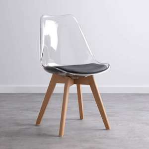 Sillas Tulipán de Plástico Transparente Acrílico PP para Comedor, Estilo Nórdico, Fabricación en Fábrica, Venta al Por Mayor, Económicas - Product Image 6
