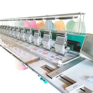 24 heads high speed flat computerized embroidery machine hot selling in Chile