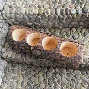 <span class=keywords><strong>Pot</strong></span> de fleur en écorce de bois Jardinières rustiques Pots de plantes Tronc Souche Planteur <span class=keywords><strong>Pot</strong></span> Bonsaï Conteneur pour boule de décoration de maison et de bureau - Product Image 2