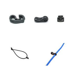 Ganchos Elásticos Negros de un Solo Orificio Reutilizables para Colgar Bolsas y Prendas - Product Image 4