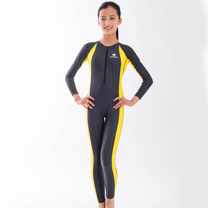 Costume da bagno intero personalizzabile per bambine, professionale, con stampa pelle di squalo, ad asciugatura rapida, protezione solare, modello Cultivate Oneself 12 - Product Image 4