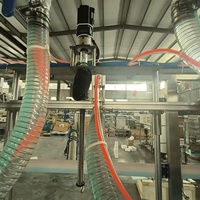 Machine de remplissage automatique de liquides pour bouteilles/fûts de 1 à 25 litres avec 6 buses, machine de remplissage de liquides entièrement automatique avec pesage