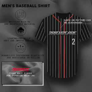 Jersey bisbol kancing sesuai pesanan, sublimasi murah, kaus bisbol bordir kancing penuh - Product Image 3