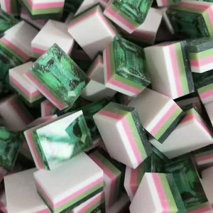 Juego de Fichas de Mahjong Americanas de 4 Capas, Personalizadas, en Color Verde Esmeralda, Negro, Rosa, Azul, Verde Tortuga, Morado Perlado, para Viaje - Product Image 2