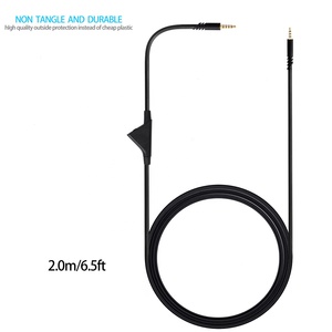 Cable auxiliar de audio de repuesto con control de volumen, conductor chapado en oro y blindaje trenzado para auriculares para juegos <span class=keywords><strong>Astro</strong></span> A10/A30/<span class=keywords><strong>A40</strong></span> - Product Image 5