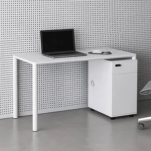 Modern Home Office Working Single Seater Office Furniture China Computer Workstation Table With CPU Storage