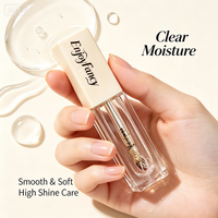 Huile à lèvres hydratante transparente EnjoyFancy, sérum de soin des lèvres à brillance instantanée, lèvres lisses et pulpeuses, étiquette privée OEM