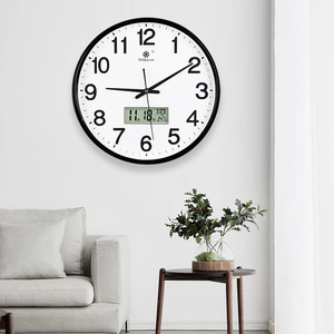 Electronic Display Screen For Wall <b>Clocks</b> 136x65mm Rectangular Battery Powered Calendar Feature Office Use - Product Image 5