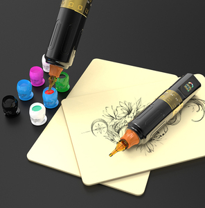 Kit de machine à tatouer sans fil personnalisé, ensemble complet pour le maquillage permanent (PMU) et le body art, avec papier de transfert et outils de tatouage des sourcils - Product Image 2