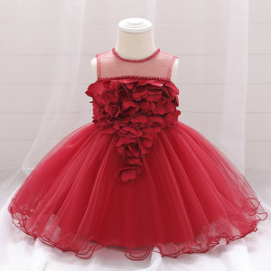 Per bambine gonna a sbuffo in pizzo per bambine abito da principessa ricamato per bambini bianco rosa per i più piccoli abiti da festa per ragazze - Product Image 3