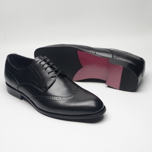 High-end Custom-made Genuine Cowhide Leather <b>Height</b> <b>Increasing</b> Autumn Business Formal Lace-up Men's <b>Shoes</b> - Product Image 2