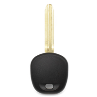Carcasa de Llave de Coche TOY43 con Transpondedor, Sin Chip, para Llaves de Auto, Control Remoto