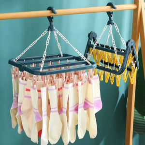 Tendedero de Ropa Plegable y Retráctil Ajustable para Baño, Portátil, Reforzado, con 32 Pinzas, Venta Directa de Fábrica - Product Image 1