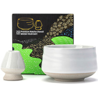 TEANAGOO Ensemble cadeau matcha personnalisé en gros, style japonais, logo OEM, bol en céramique, ensemble de fouet à matcha pour les outils à thé