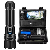Lampes de poche haute luminosité Rechargeable 990,000 Lumens haute puissance Flash lumière étanche lampe de poche pour Camping randonnée