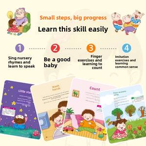 Impression personnalisée de comptines de doigts: Jeu de mains pour enfants-Éclaircissement du langage - Product Image 4