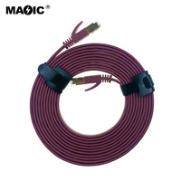 Vente en gros de câble Ethernet Cat7 haute vitesse câble LAN réseau plat RJ45 pour modem de jeu et routeur câbles de communication