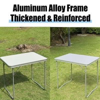 Table de chevet pliante portable en aluminium Tench AL15, taille personnalisée, pour camping, barbecue extérieur, pique-nique et voyage