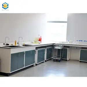 Cheap price chemistry working tables laboratory side bench lab steel work bench