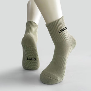 Tùy Chỉnh Logo Thanh Lịch Màu Rắn Chống-Trượt Cotton Pilates Vớ Độ ẩm-Wicking Thoáng Khí Pilates Vớ - Product Image 5