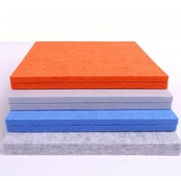 Panneaux acoustiques modulaires modernes en feutre polyester multicolores aux couleurs néon, écologiques et imperméables pour hôtels et bars