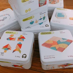 Bloques de Construcción Educativos para Niños, Giróscopo, Caja de Hierro, Cubo Mágico, Rompecabezas, Juguete Cognitivo de Aprendizaje Temprano para Adultos, Tarjetas de Rompecabezas - Product Image 4
