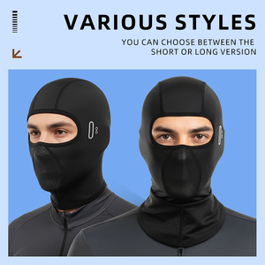 Passamontagna Estivo in Nylon Taglia Unica <span class=keywords><strong>con</strong></span> Foro Singolo per <span class=keywords><strong>Occhiali</strong></span>, Maschera Viso Corta in Seta Ghiaccio per Protezione Solare - Product Image 3