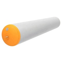 Pare-battage gonflable pour quai et amarrage - Bouée orange robuste, protège le coque de rayures et de collisions entre bateaux