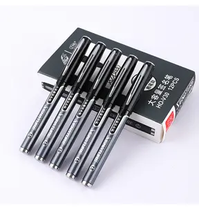 Factory new thick bullet nib smooth non-stop ink color ink durable school office simple atmosphere signature pen neutral pen