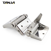 TANJA Machines Positionnement en acier inoxydable Ressort de porte automatique Fermeture automatique de toute butée Amortissement élastique Couple Charnière industrielle