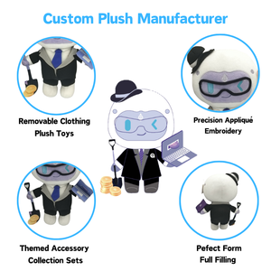 Personalized Wedding Guest Gift Soft Toy Manufacturer Plush Toys Custom Made Mascot Plush Toy Plush <strong>Doll</strong> - Product Image 2