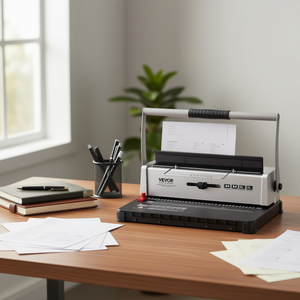 Máquina Encuadernadora Manual Vevor de 34 Agujeros, Tamaño Carta A4 A5, Metálica, Perforadora de 120 Hojas, Encuadernadora de Libros - Product Image 2