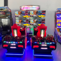 Speedy 220V simulateur d'arcade vidéo de course de moto passionnant console de jeu de course de voiture à jetons conseil de divertissement